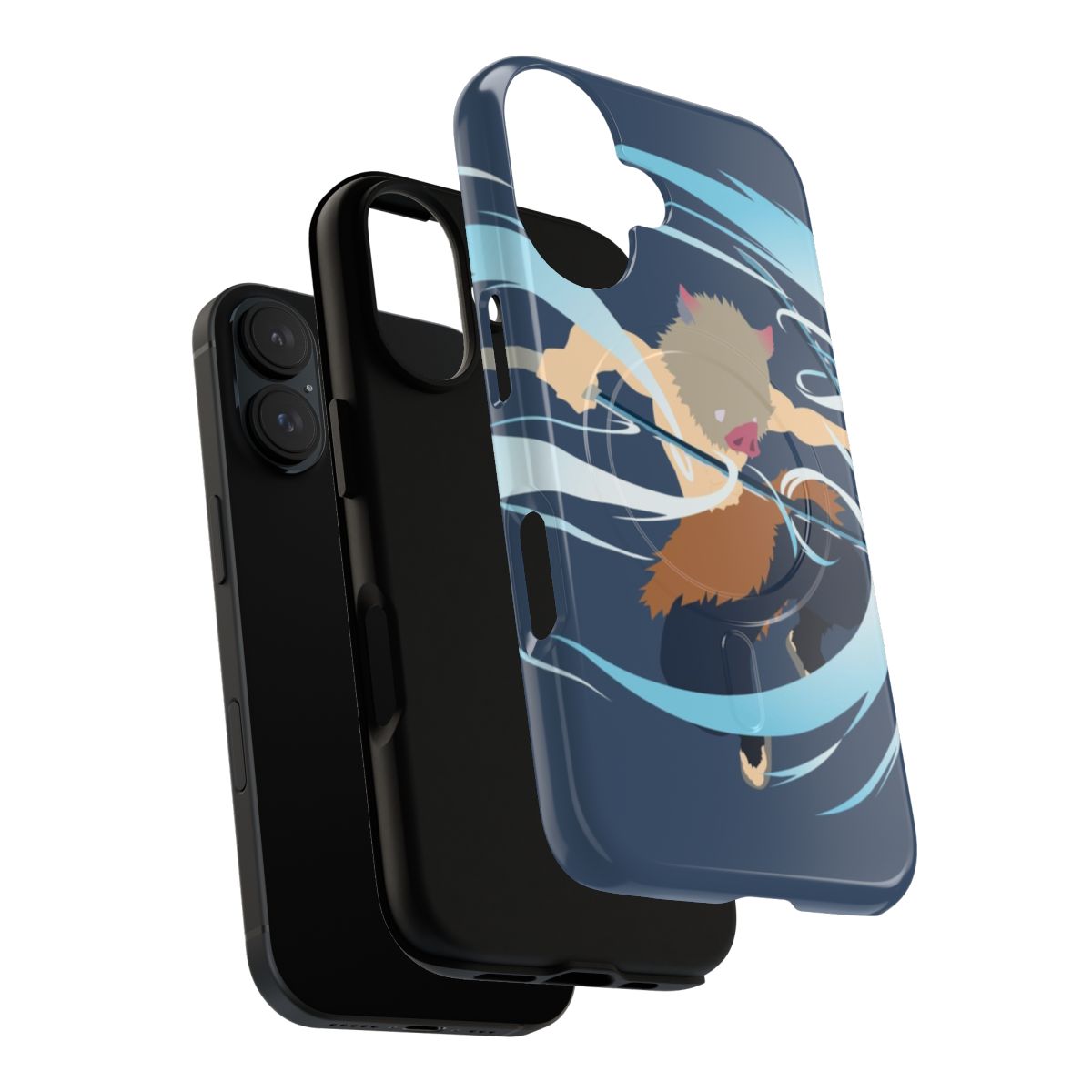 Inosuke Hashibira phone case with a tough and magnetic design - Layers