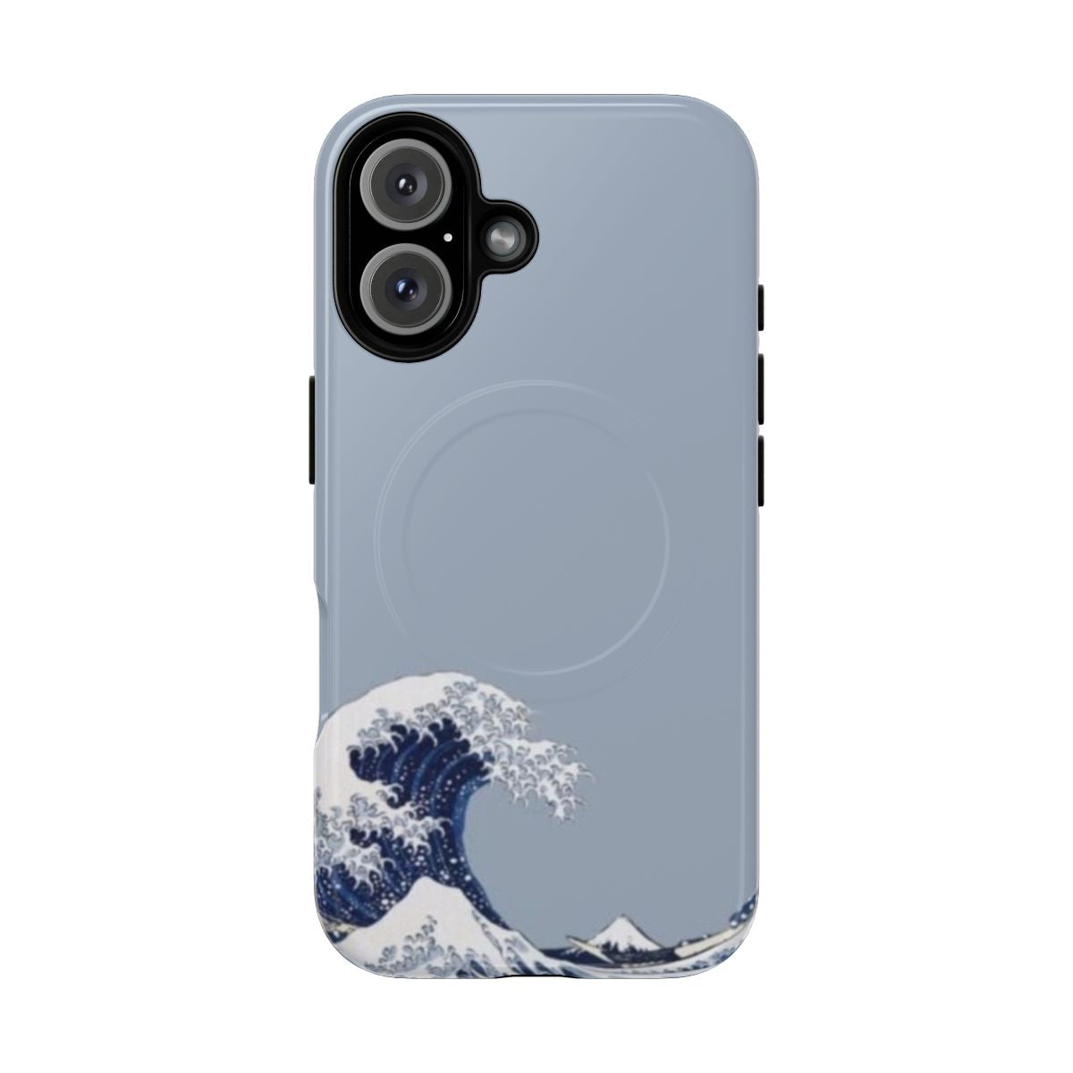 Magnetic phone case with a beautiful great wave design