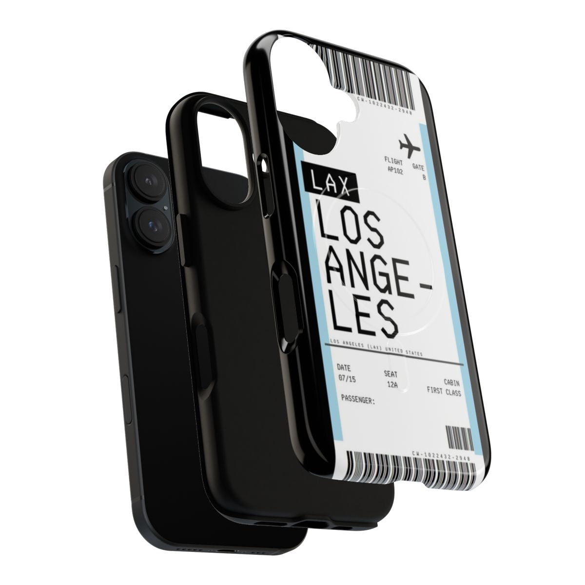 Los Angeles Boarding Pass Inspired Phone Case - Layers