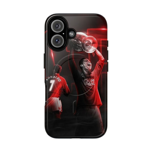 Cristiano Ronaldo-inspired phone case with Manchester United branding