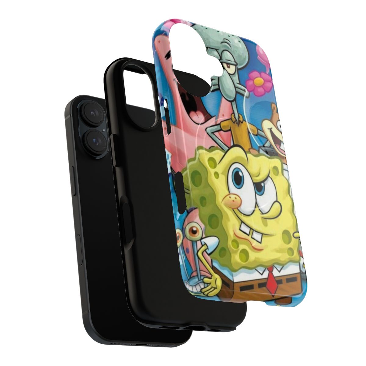 Spongebob Squarepants-themed protective phone case with magnetic and tough features - Layers