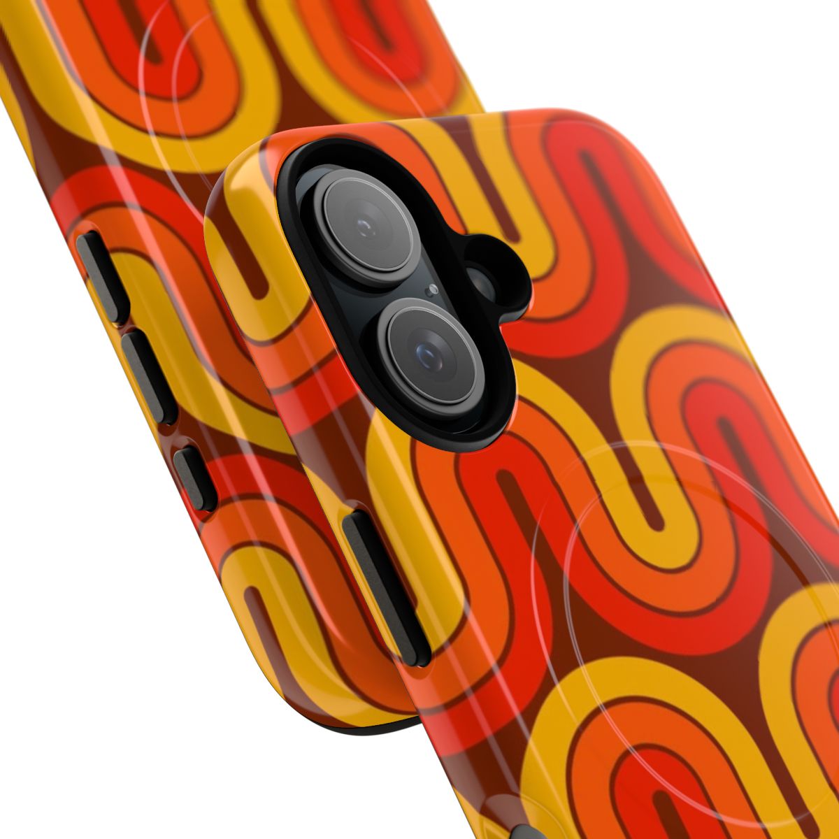 Retro geometric gradient design phone case - Detail