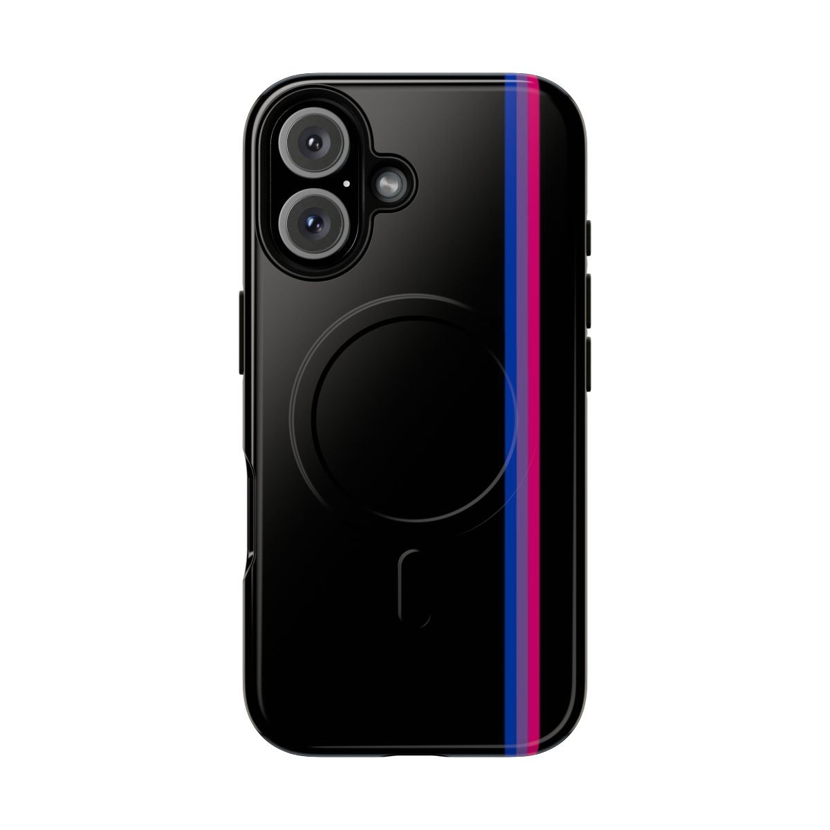 Minimalist bisexual pride flag phone case