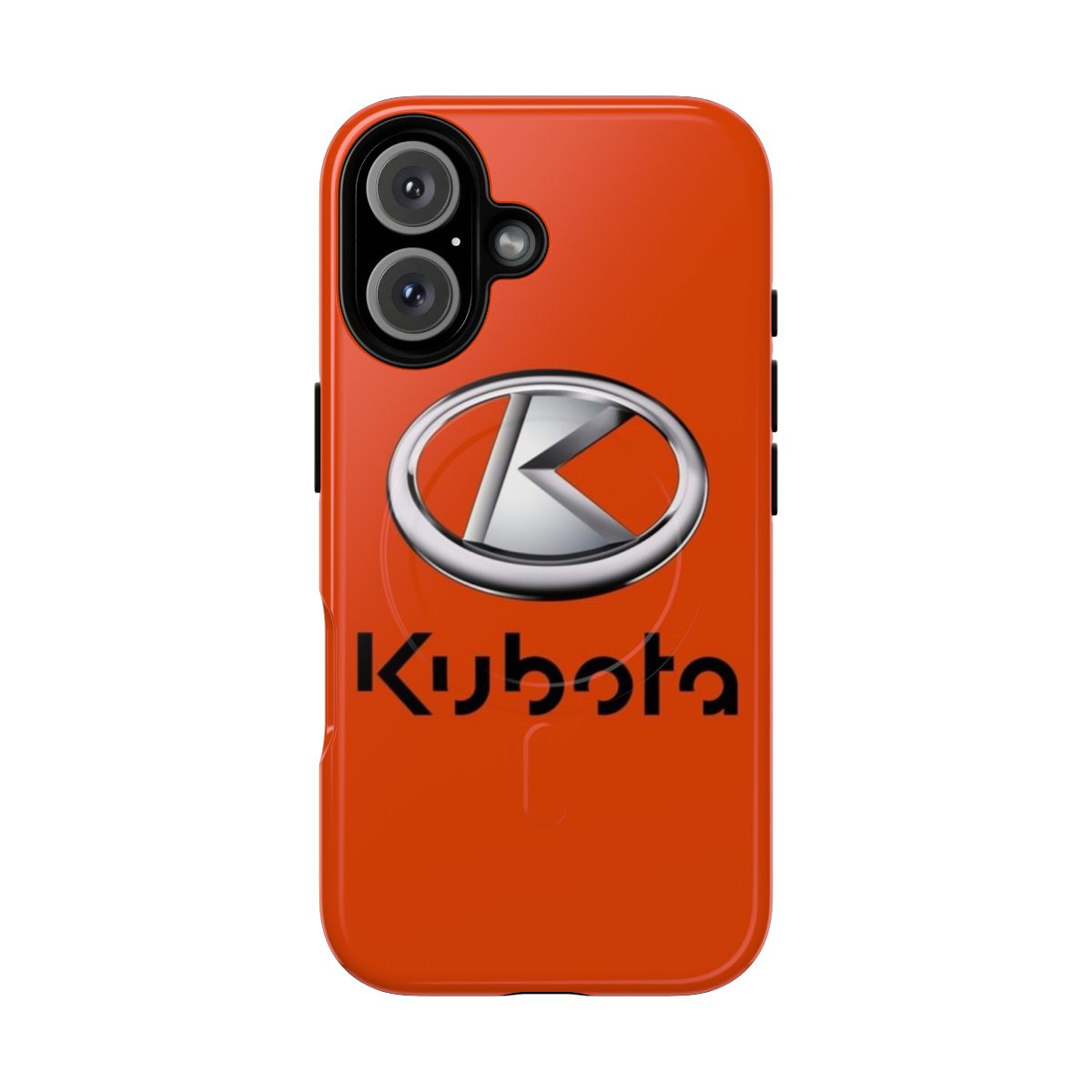 Durable, magnetic phone case inspired by the Kubota tractor brand