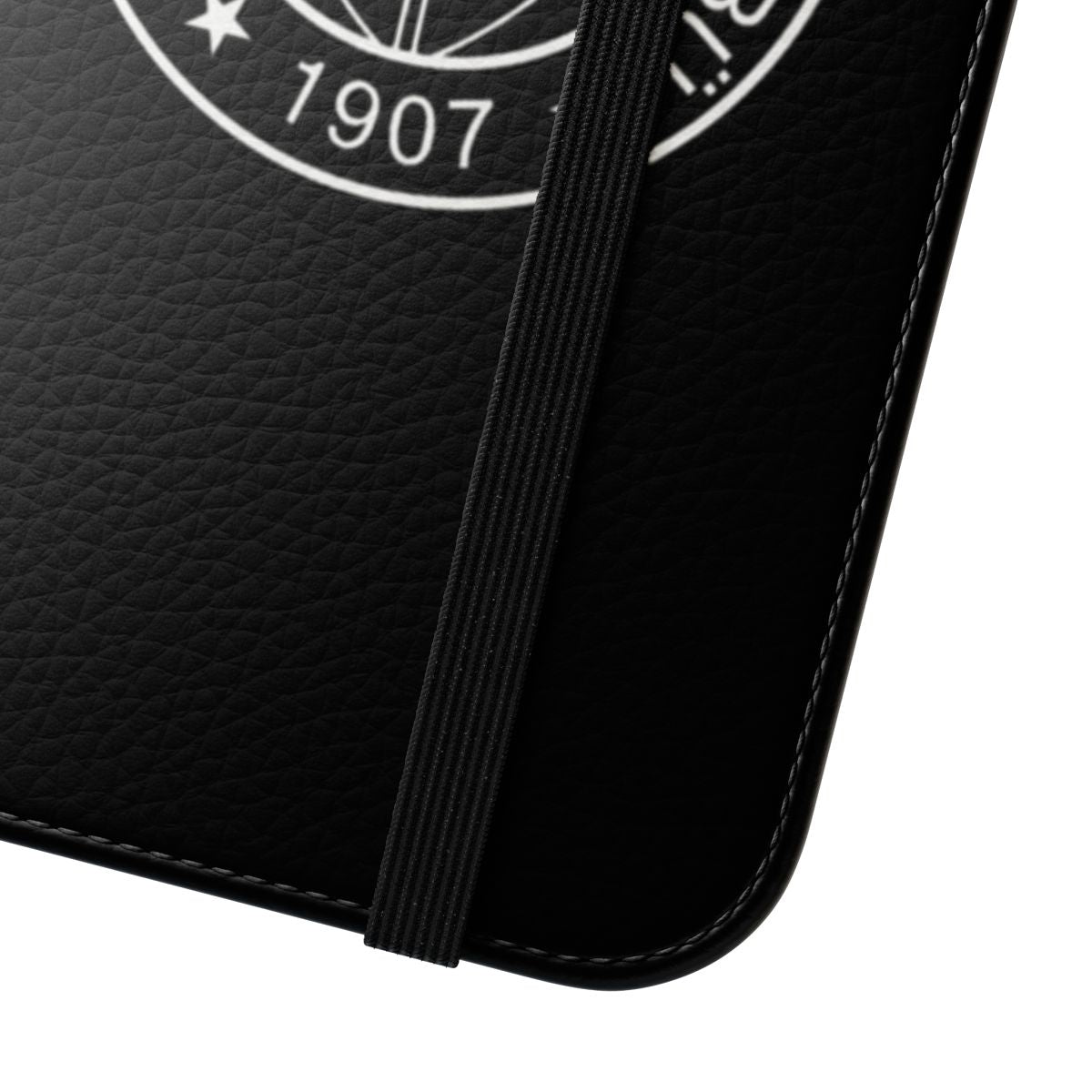 Black flip phone case with Fenerbahce logo for Turkish football fans - Close Up