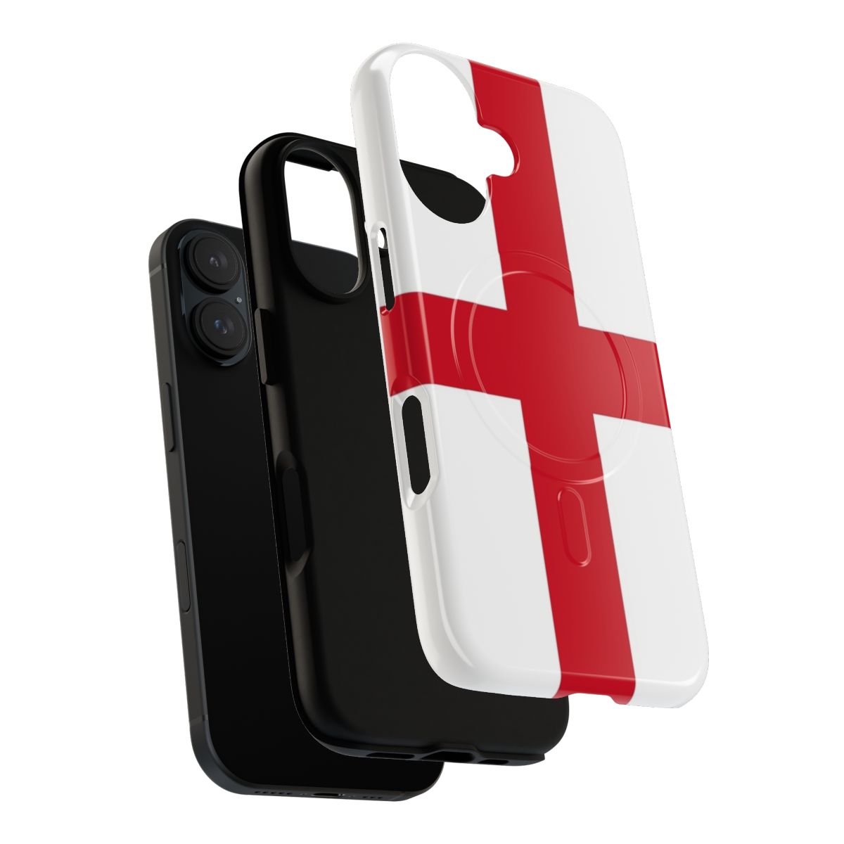 England flag phone case with the St. George's Cross design - Layers