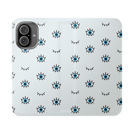 Sleek and stylish phone case featuring a minimalist eye design in a magical, occult, and esoteric style.