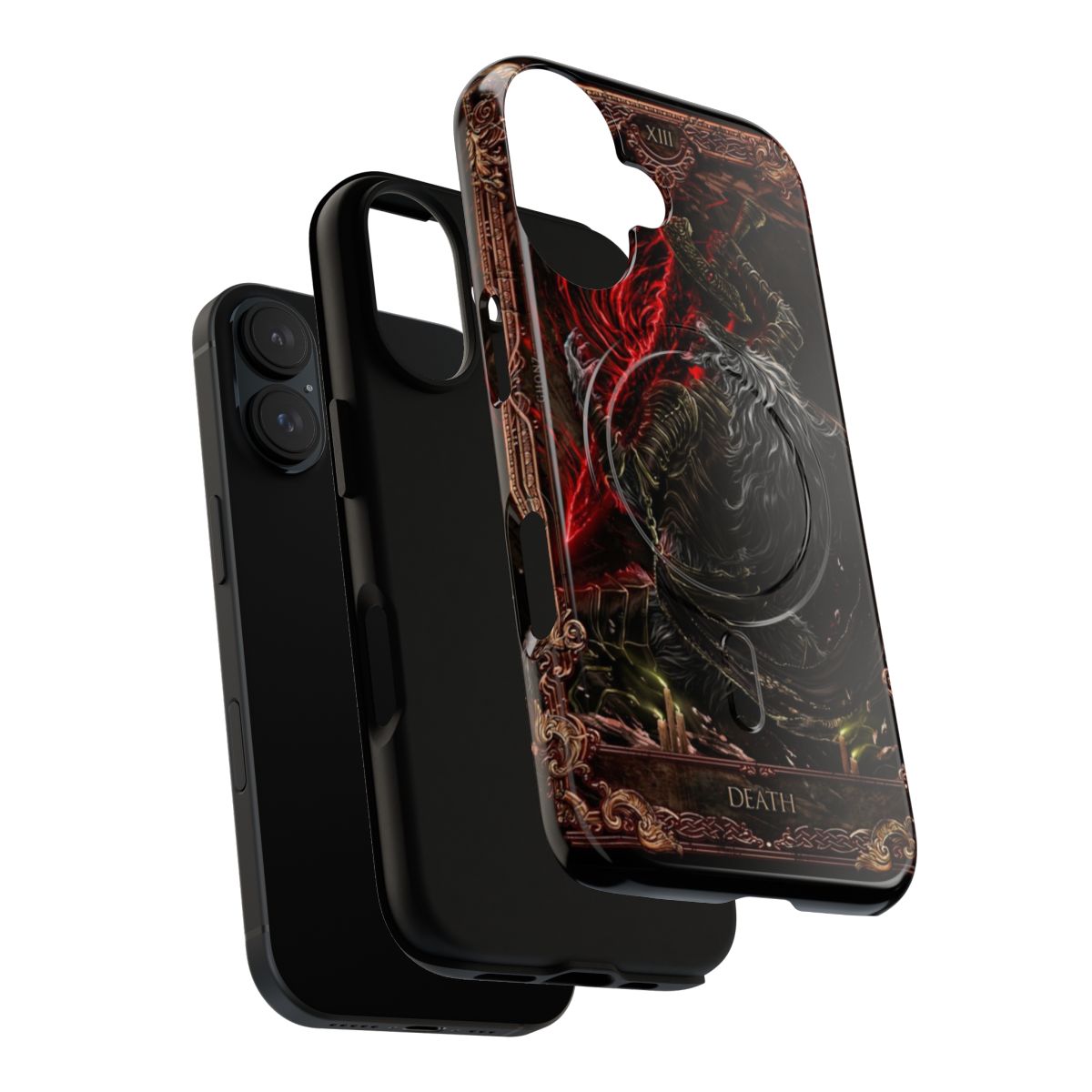 Elden Ring and Dark Souls inspired phone case with a magnetic design and tough protection - Layers