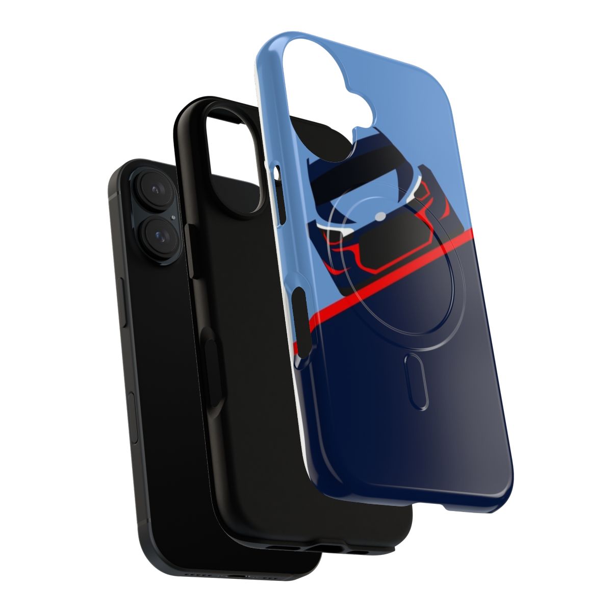 Magnetic phone case designed for Hyundai i20 rally car enthusiasts - Layers