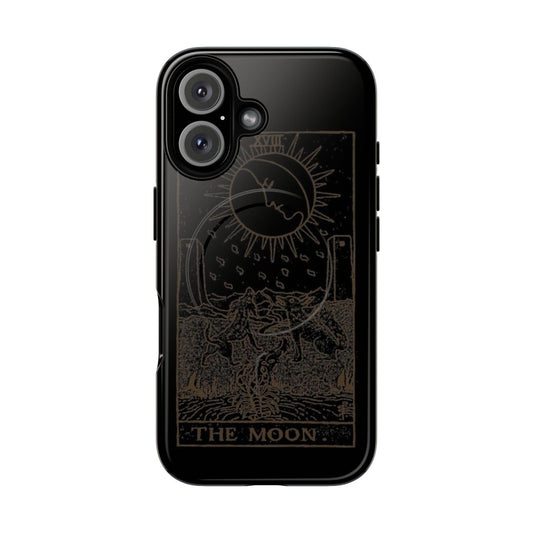 Tarot moon phone case with magnetic closure