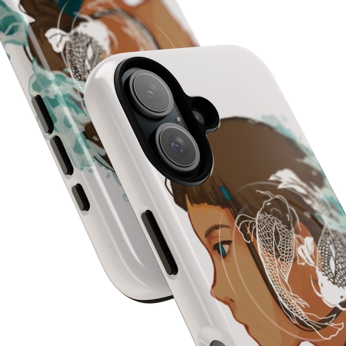 Katara-inspired phone case with magnetic closure and tough protection - Detail