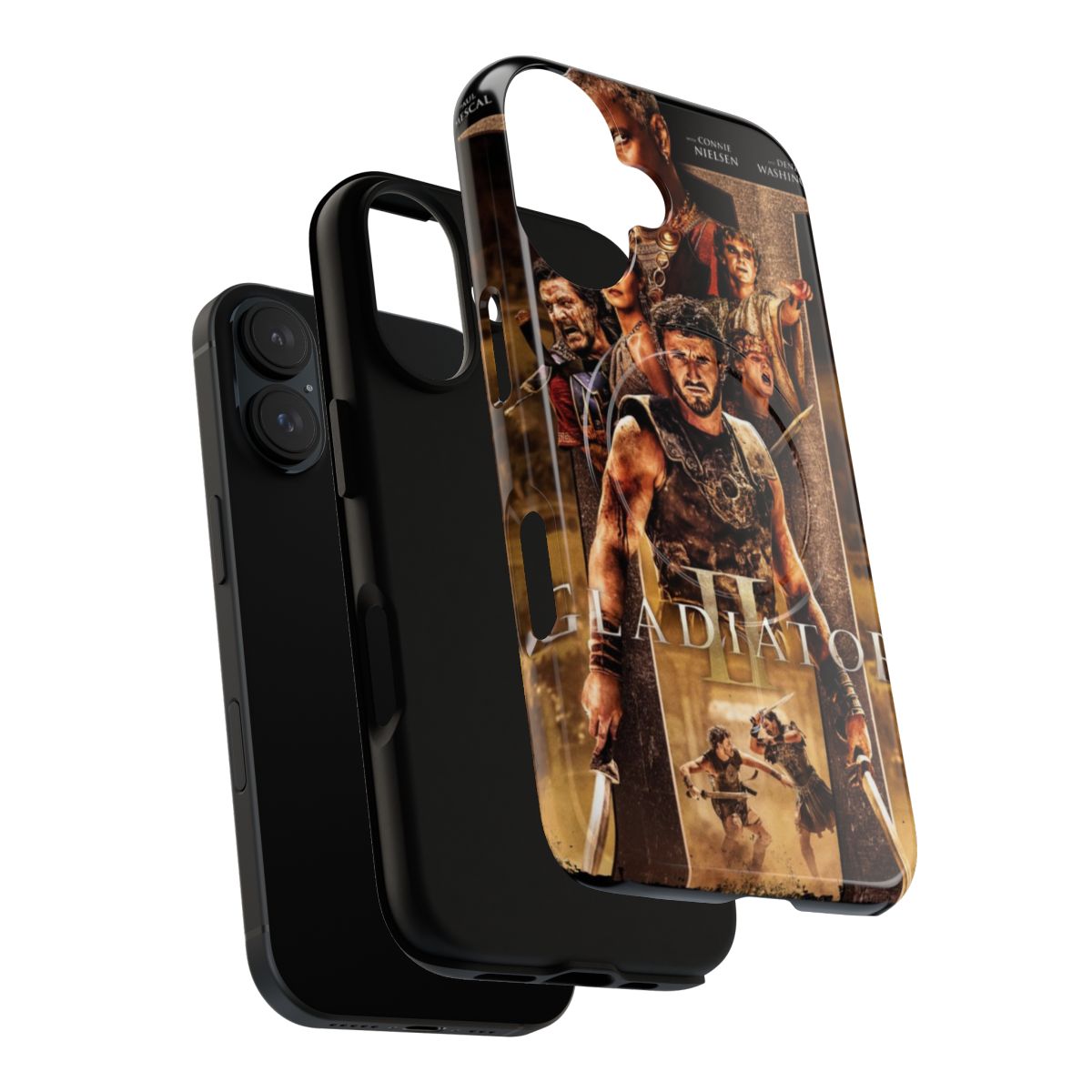 Sleek and durable phone case featuring a bold Gladiator movie-inspired graphic design. - Layers