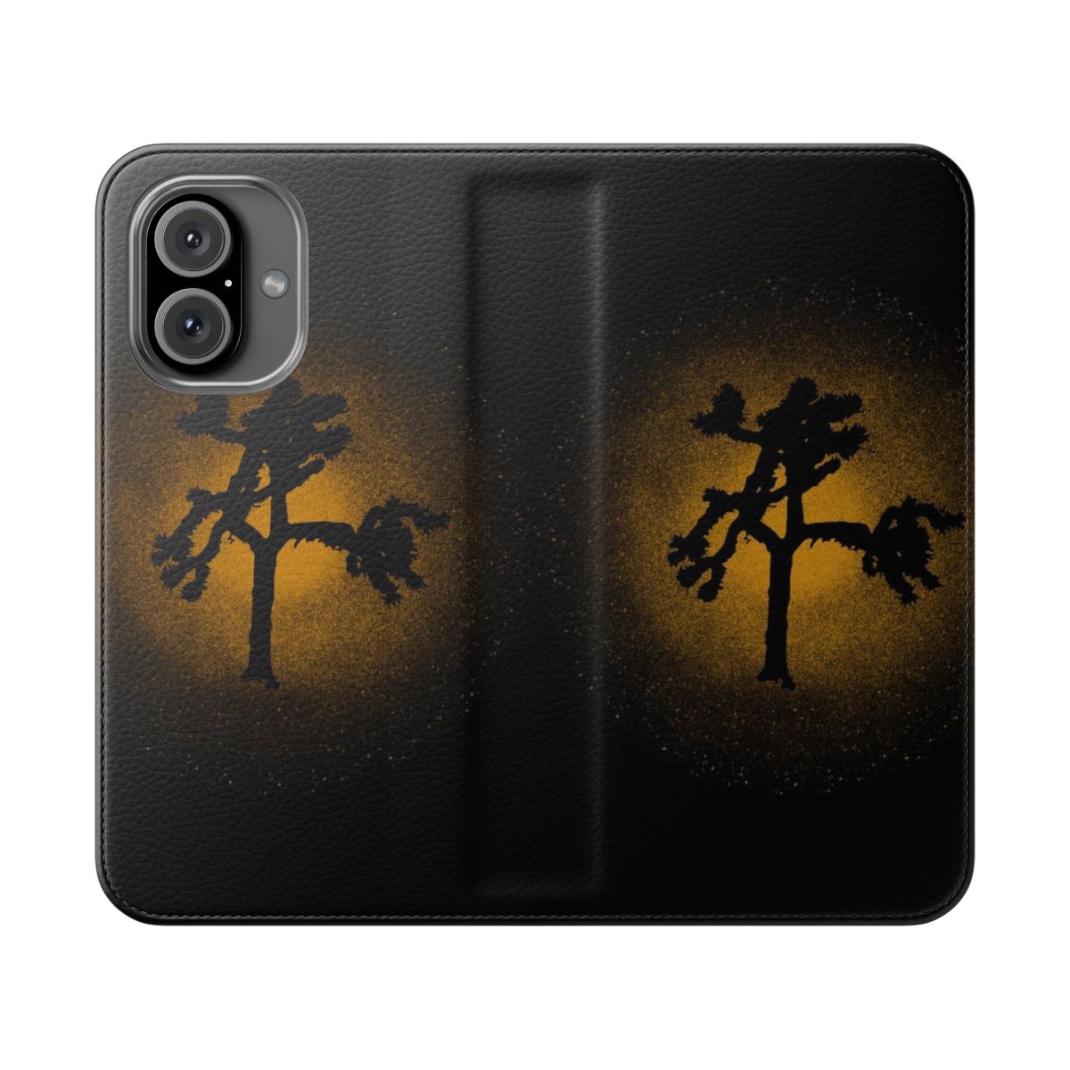 Commemorative flip cover phone case inspired by U2's iconic Joshua Tree album