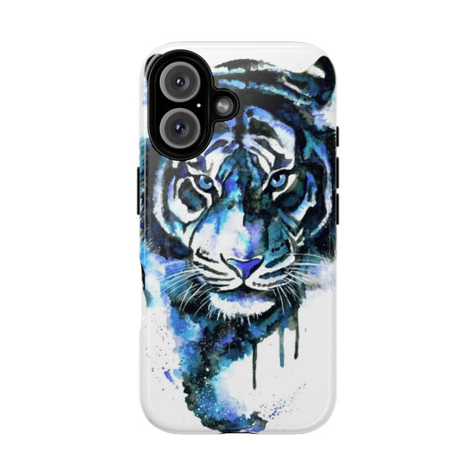 Blue Tiger Design Magnetic Tough Phone Case