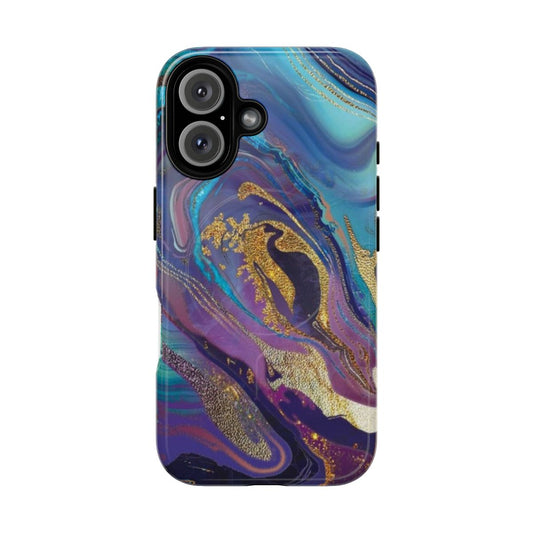 Colorful and stylish phone cases featuring a glam bath salts inspired watercolor texture design