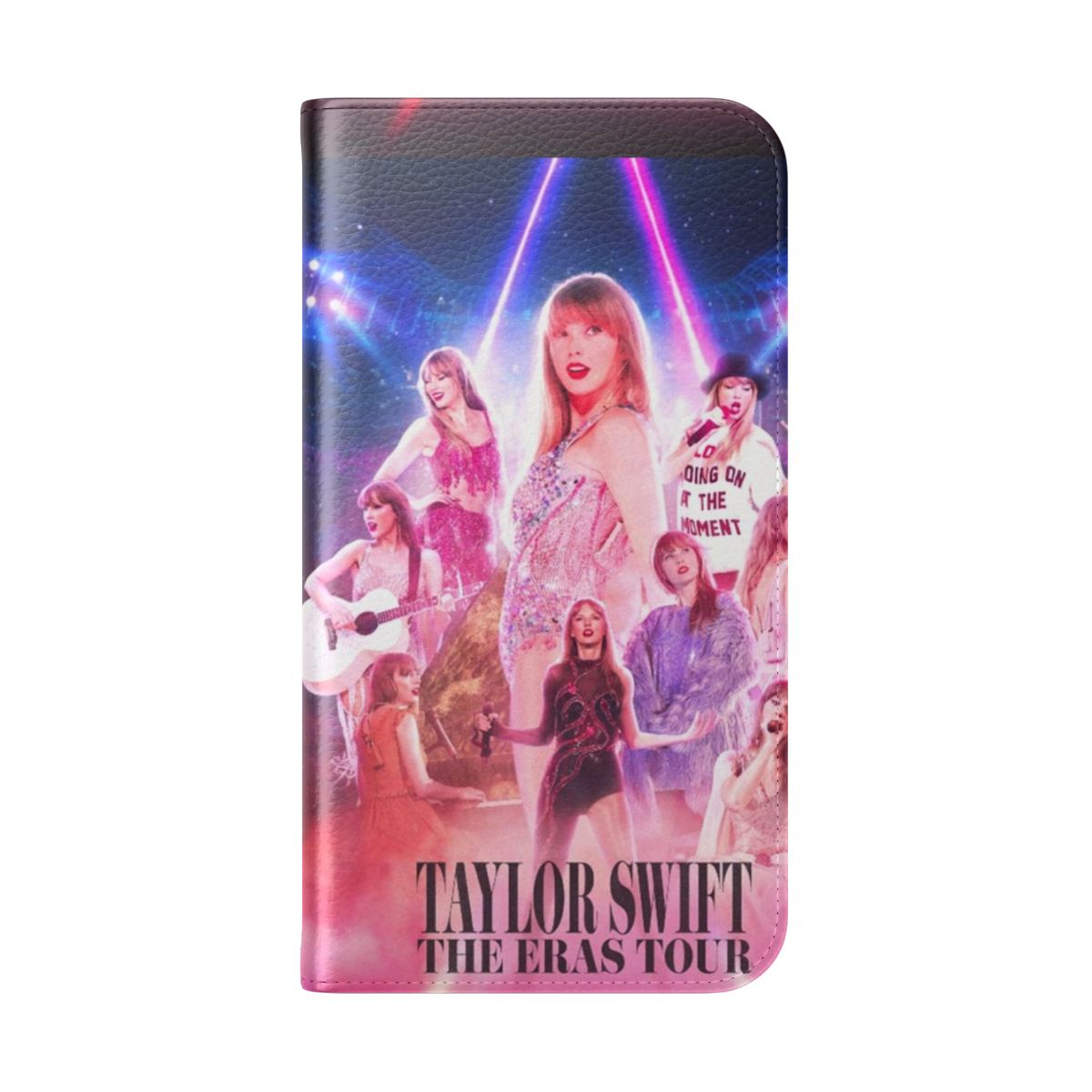 Flip cover phone case with Taylor Swift inspired design - Folded Back