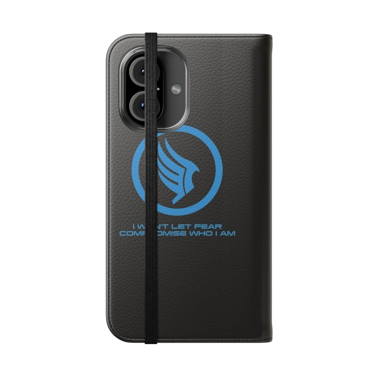 Commander Shepard Paragon Quote Phone Case, Mass Effect Inspired Design - Folded Front