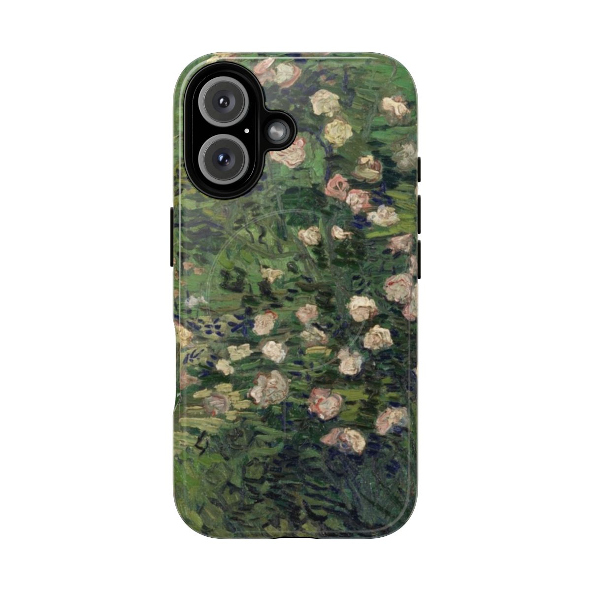 Artistic phone case featuring Vincent van Gogh's iconic Roses painting