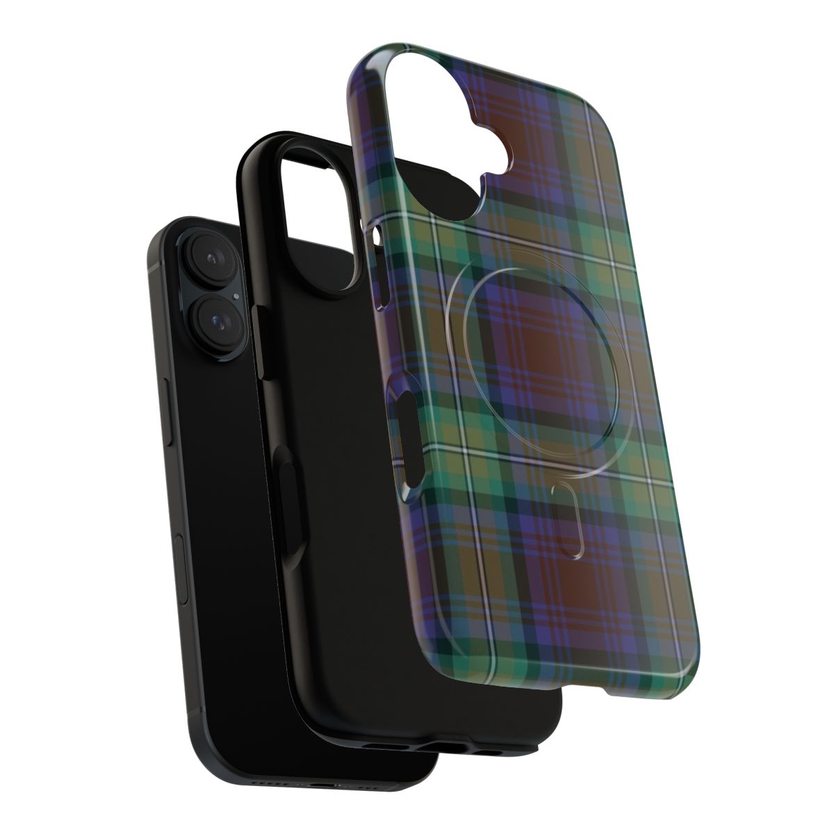 Tartan phone case featuring the iconic pattern of the Scottish Highlands - Layers