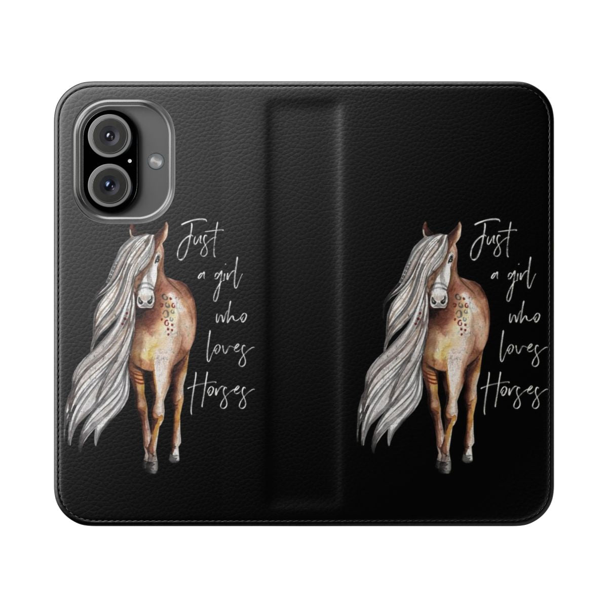 Horse lover phone case with a vibrant horse design