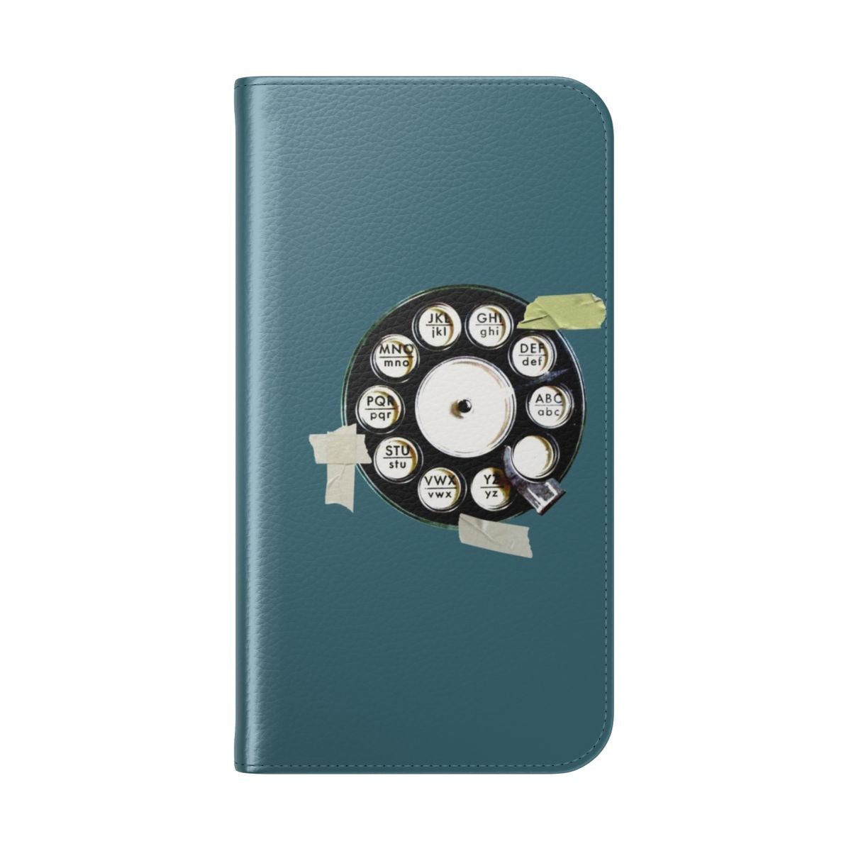 Retro vintage rotary phone flip cover phone case - Folded Back