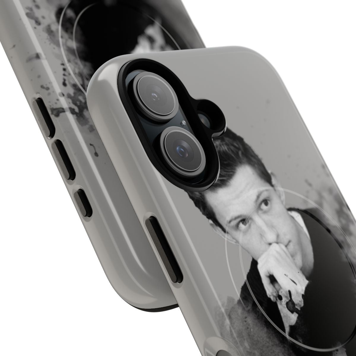 Magnetic tough phone case featuring Tom Holland's image - Detail