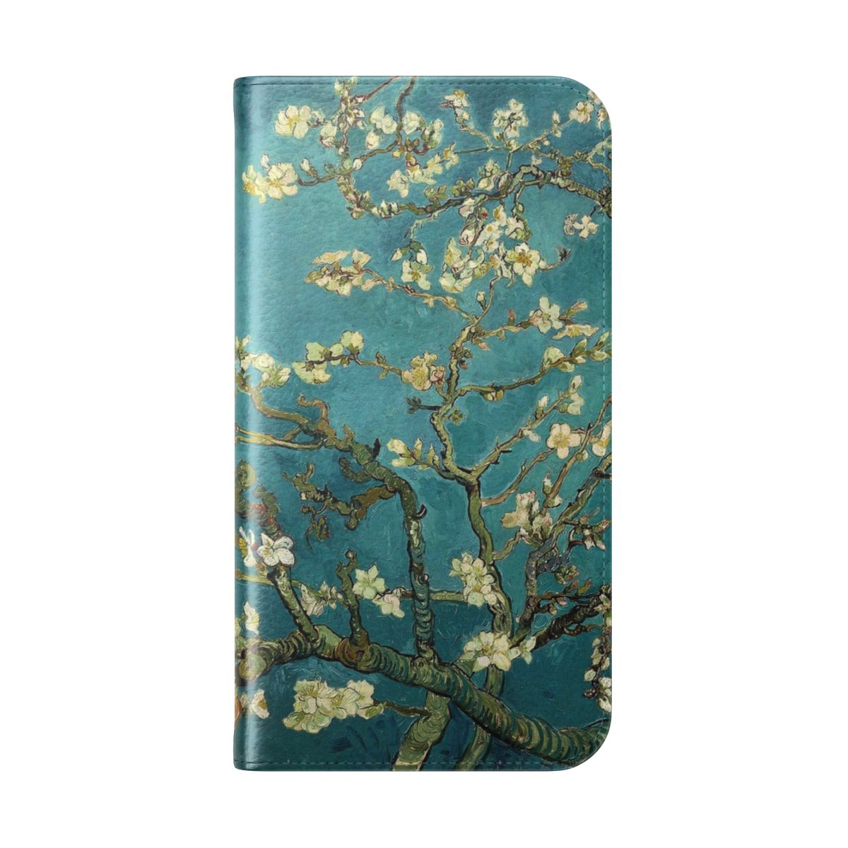 Blossoming Almond Tree inspired phone case with famous post-impressionist art by Vincent Van Gogh - Folded Back