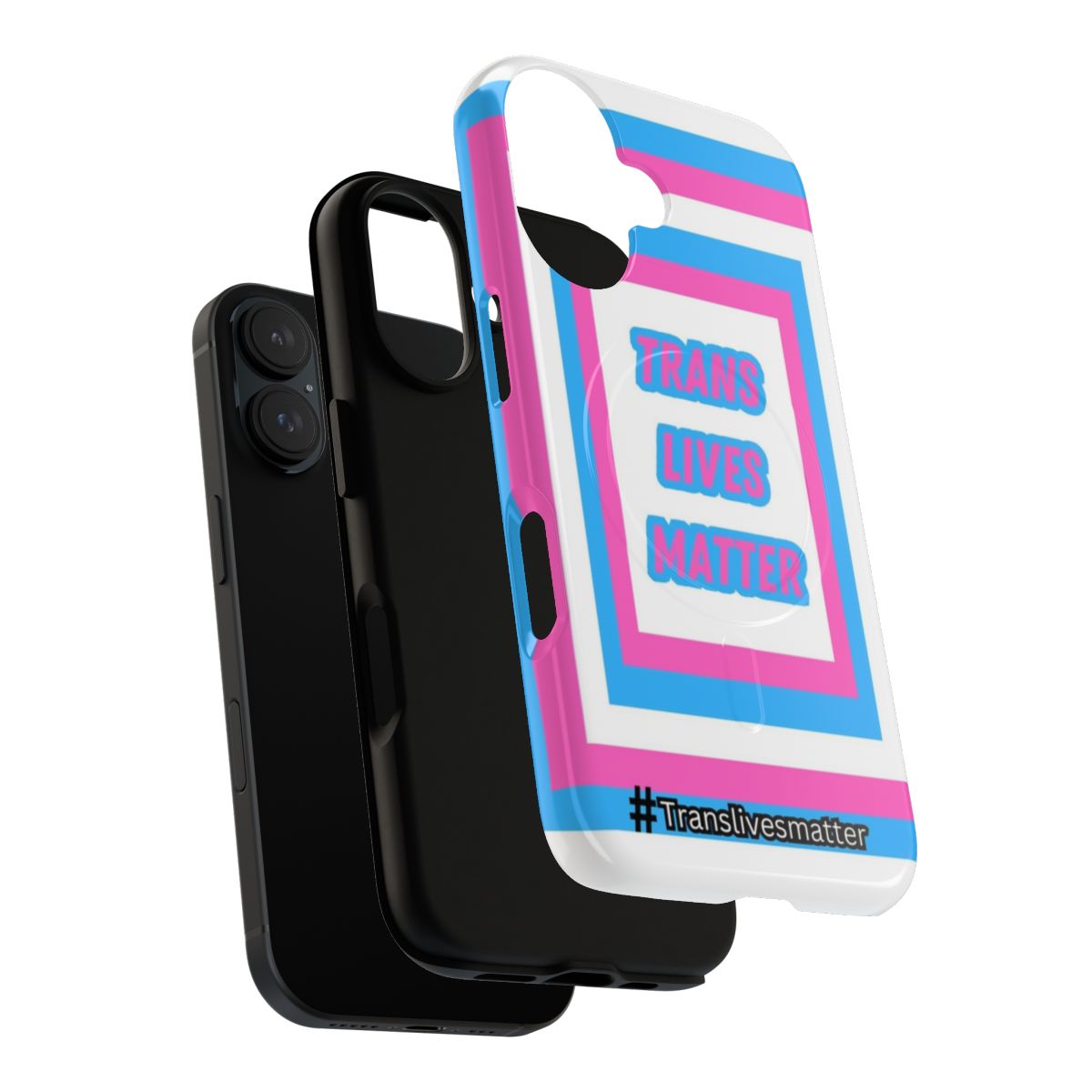 Transgender Pride Magnetic Tough Phone Case with LGBTQIA+ design - Layers