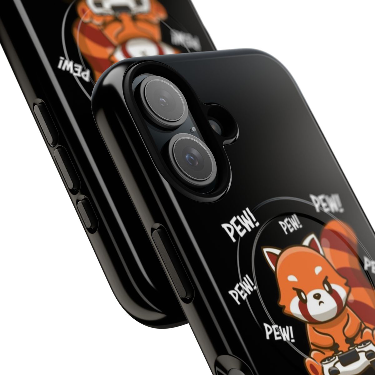 Cute kawaii red panda on a tough magnetic phone case - Detail