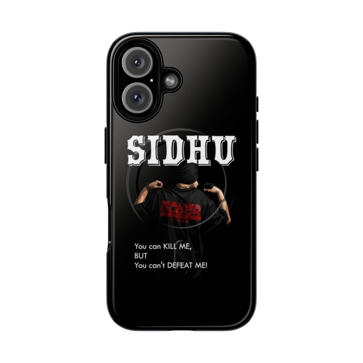 Magnetic tough phone case with Sidhu Moosewala design