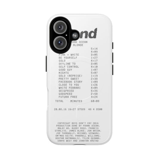 Customizable phone case inspired by Frank Ocean's album Blond