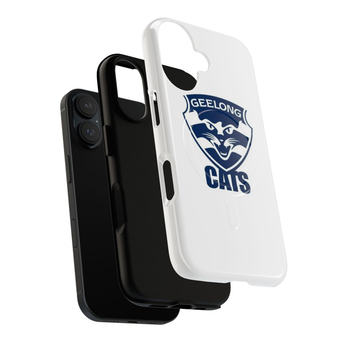 Geelong-themed phone case with magnetic tough design for sports fans - Layers