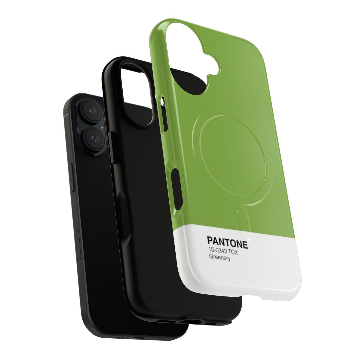 Pantone-inspired Greenery Magnetic Tough Phone Case with High Resolution 1000PPI - Layers