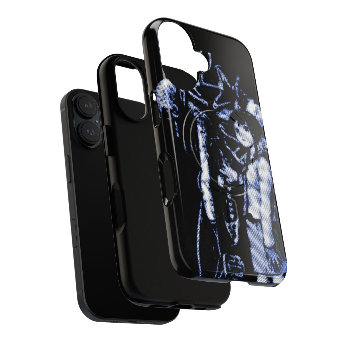 Sleek and modern phone case featuring the iconic imagery from the cyberpunk anime series Serial Experiments Lain. - Layers