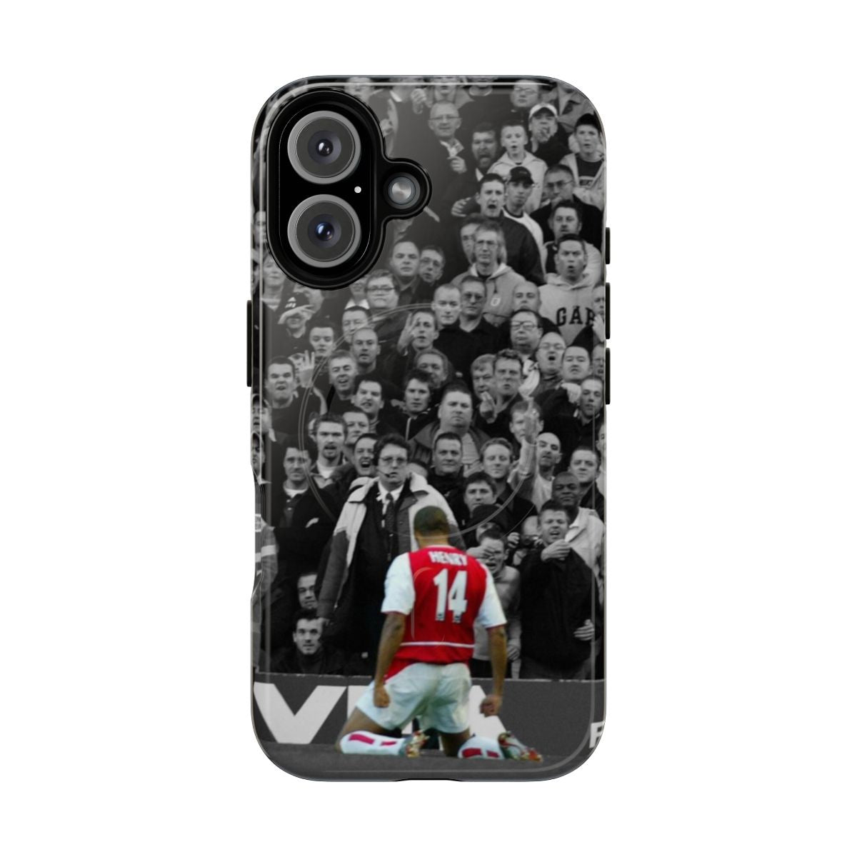 Magnetic phone case featuring Thierry Henry's iconic knee slide celebration