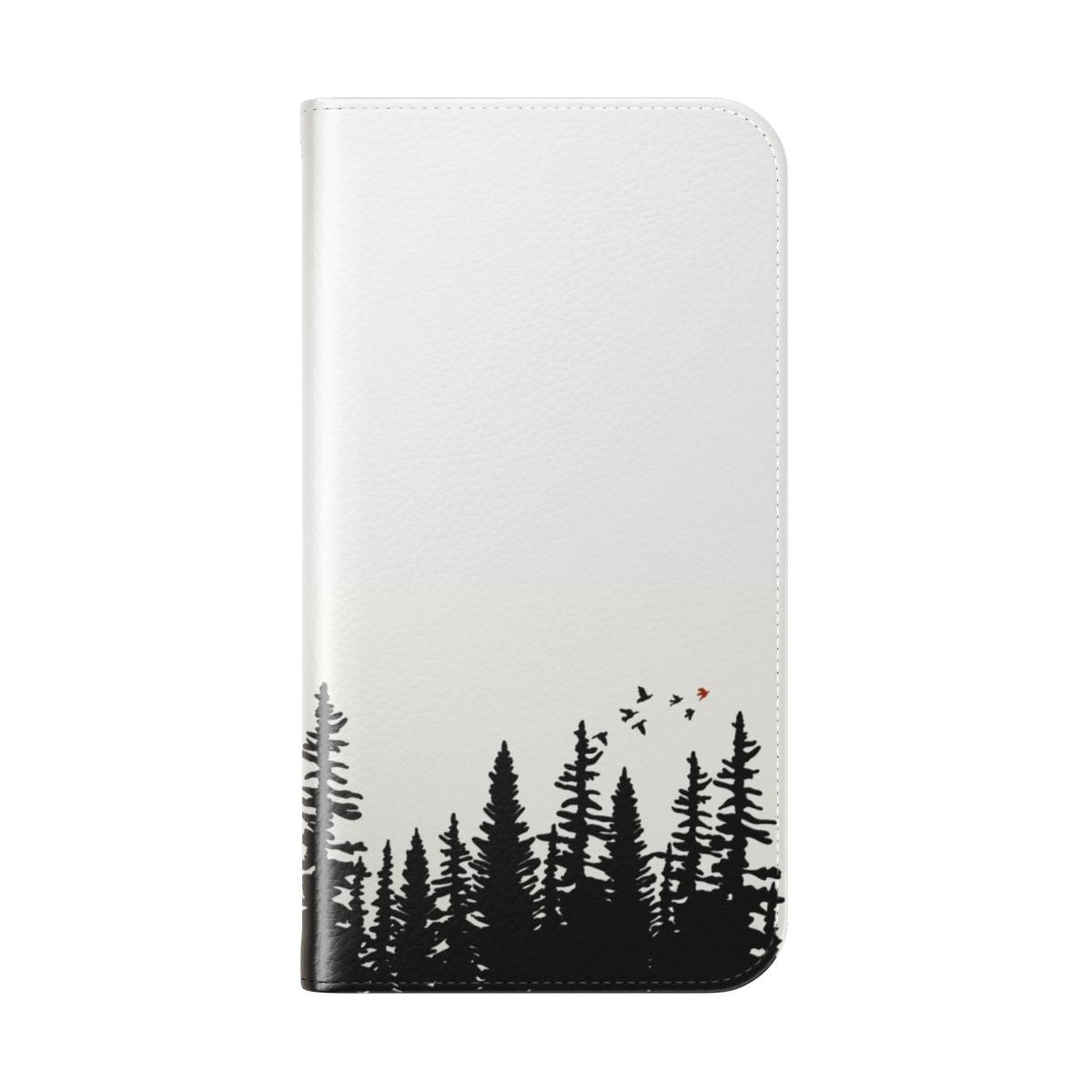 Colorful flip cover phone case with nature and Twenty One Pilots-inspired design - Folded Back