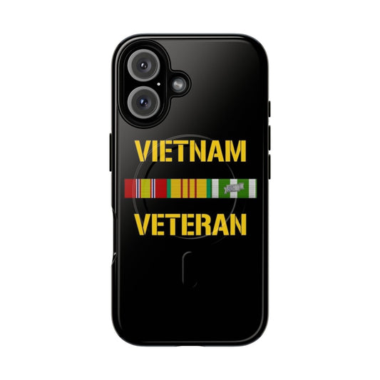 Patriotic military veteran magnetic tough phone case