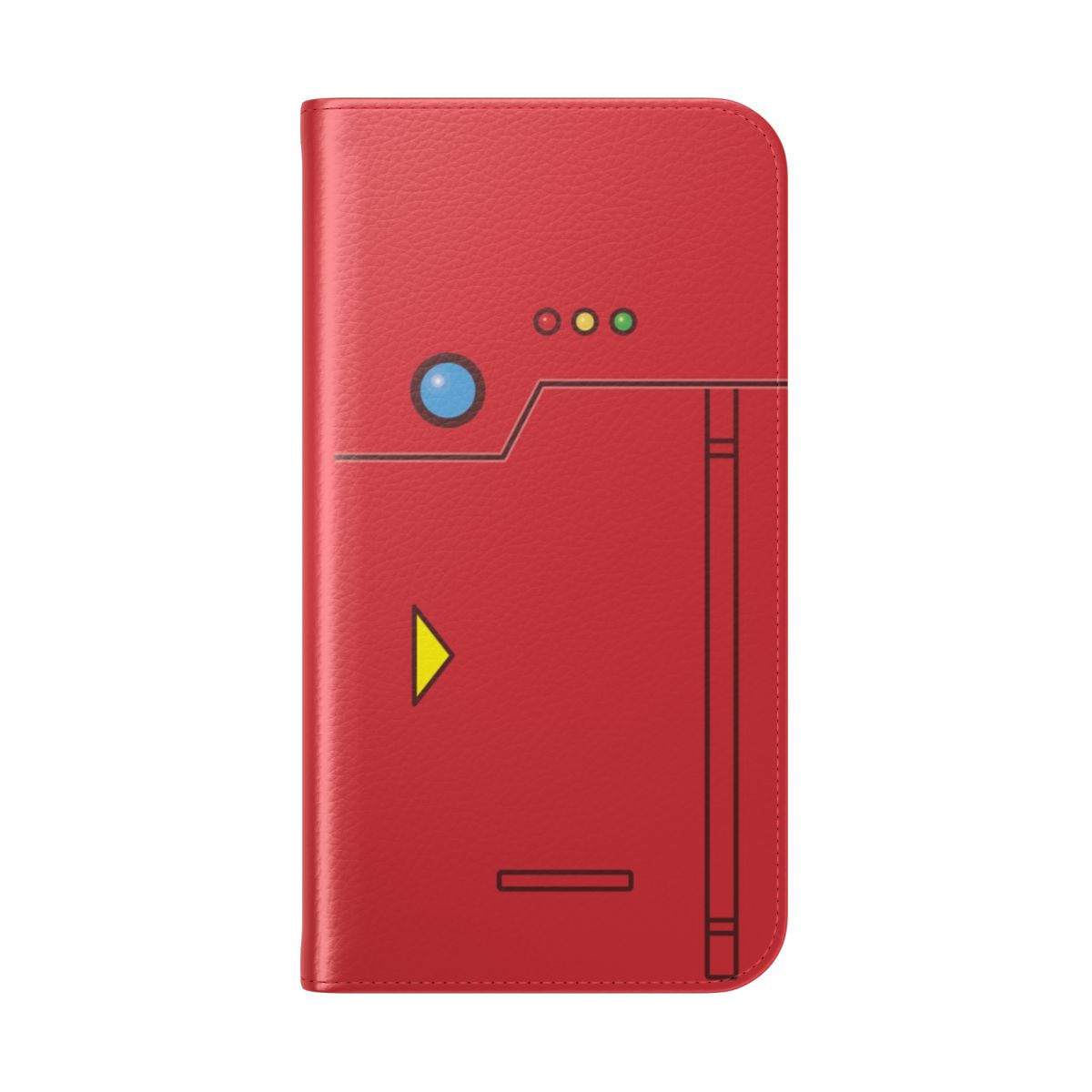 Pokedex-themed flip cover phone case for Generation 1 Pokemon fans - Folded Back