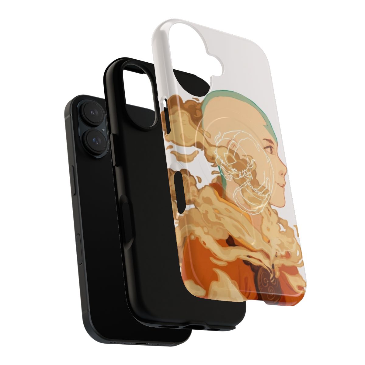 Magnetic phone case featuring Aang, the main character from Avatar: The Last Airbender - Layers