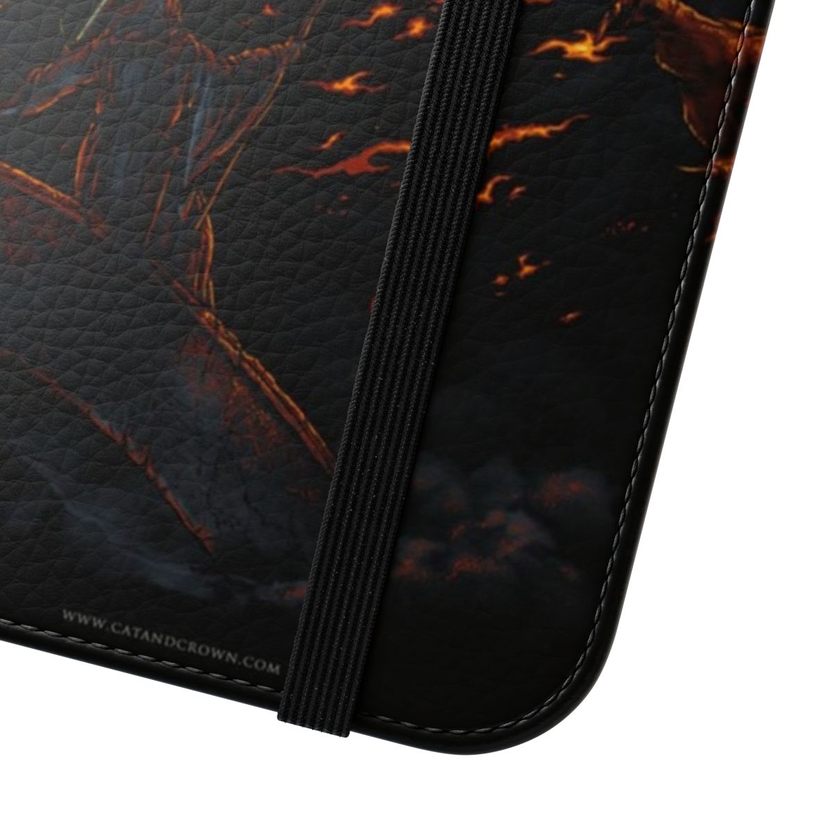 Fantasy phone case with graphic of the Balrog from The Lord of the Rings - Close Up