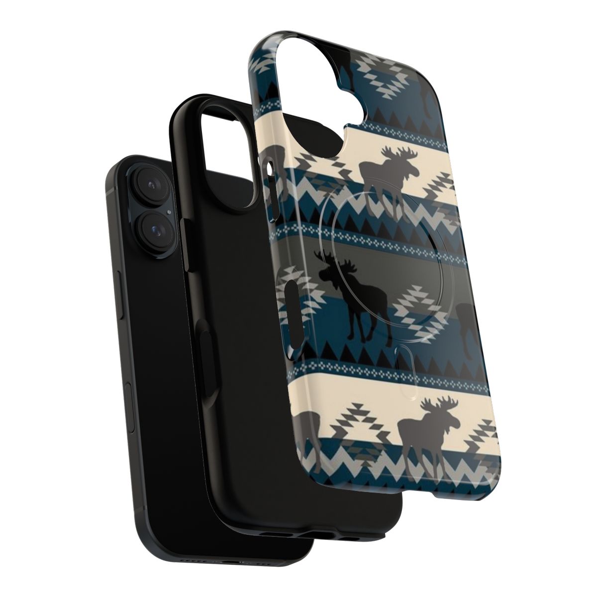 Moose-themed phone case with a sleek and protective design - Layers