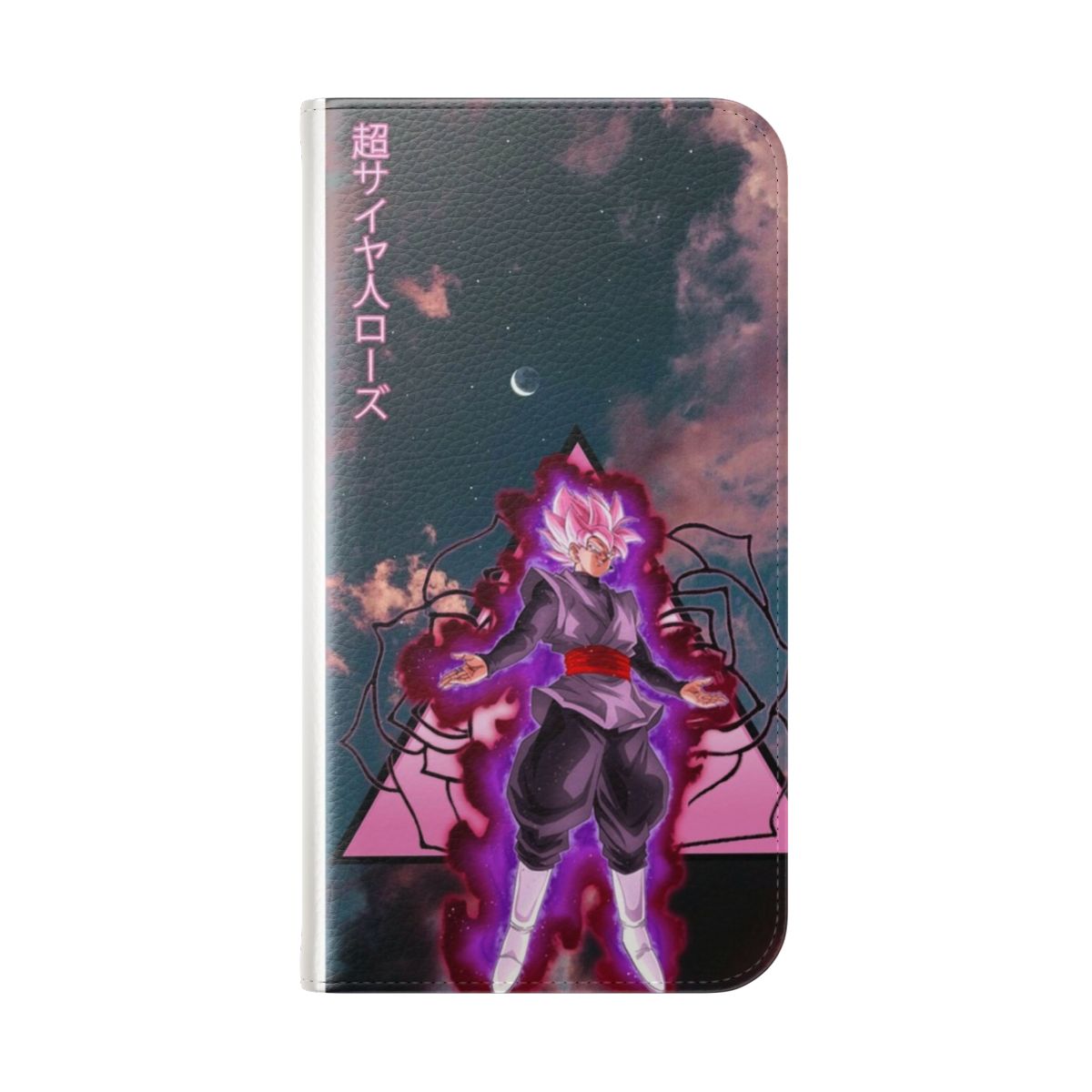 Goku Black Rose Phone Case Cover for Smartphones - Folded Back