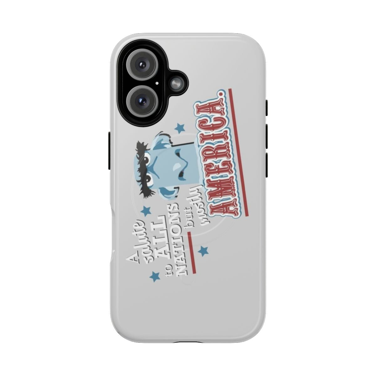 Patriotic phone case with American flag design