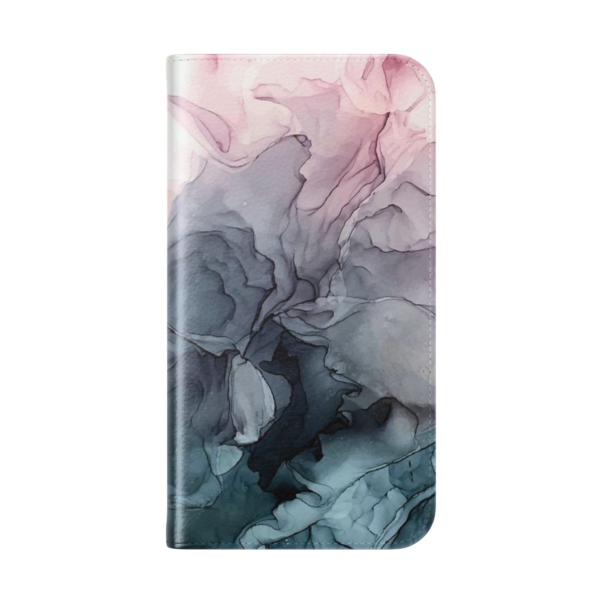 Blush abstract flowing geometric design phone case - Folded Back