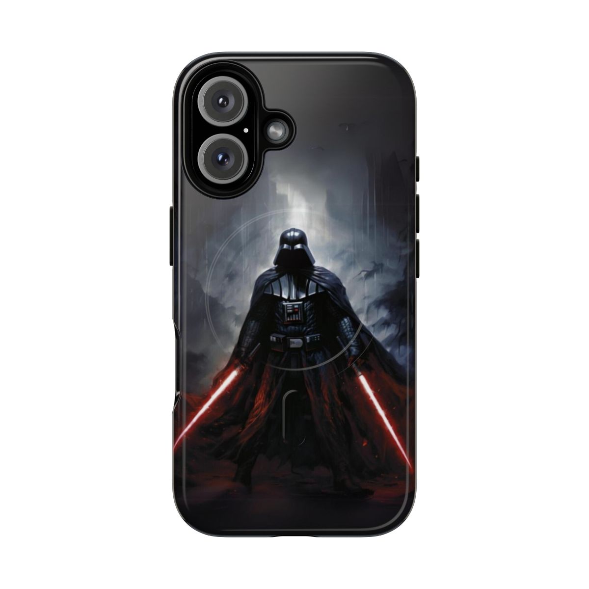 Durable star wars-themed phone case with darth vader design