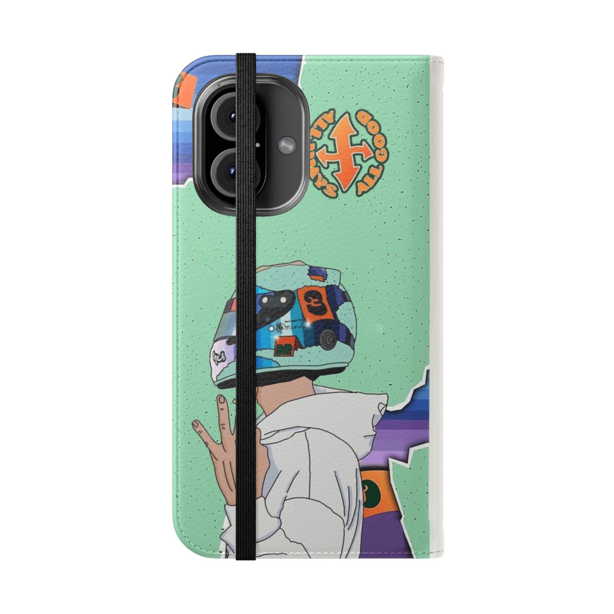 Motorsport-Inspired Daniel Ricciardo Phone Case - Folded Front