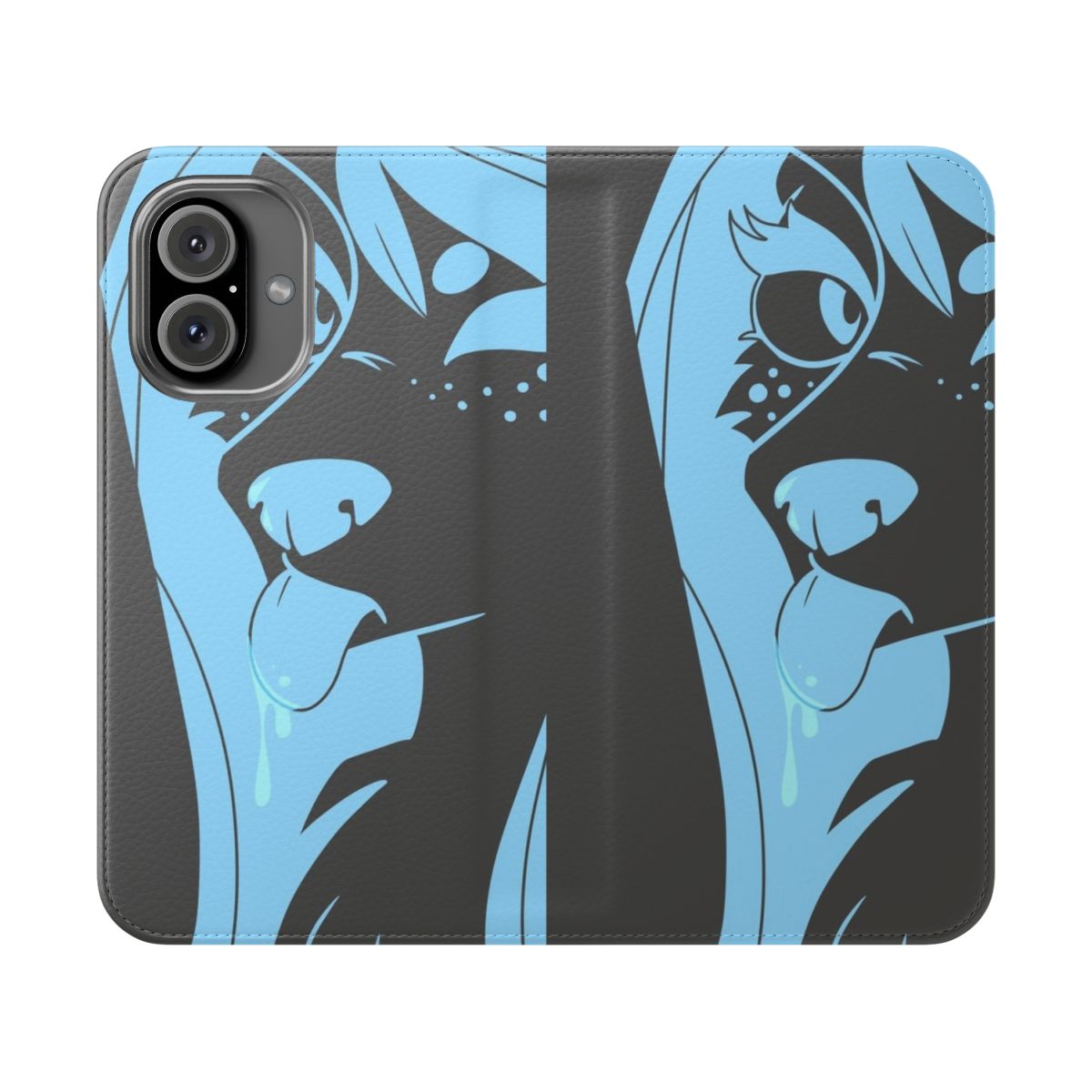 Soft and plush furry anthro-style phone case