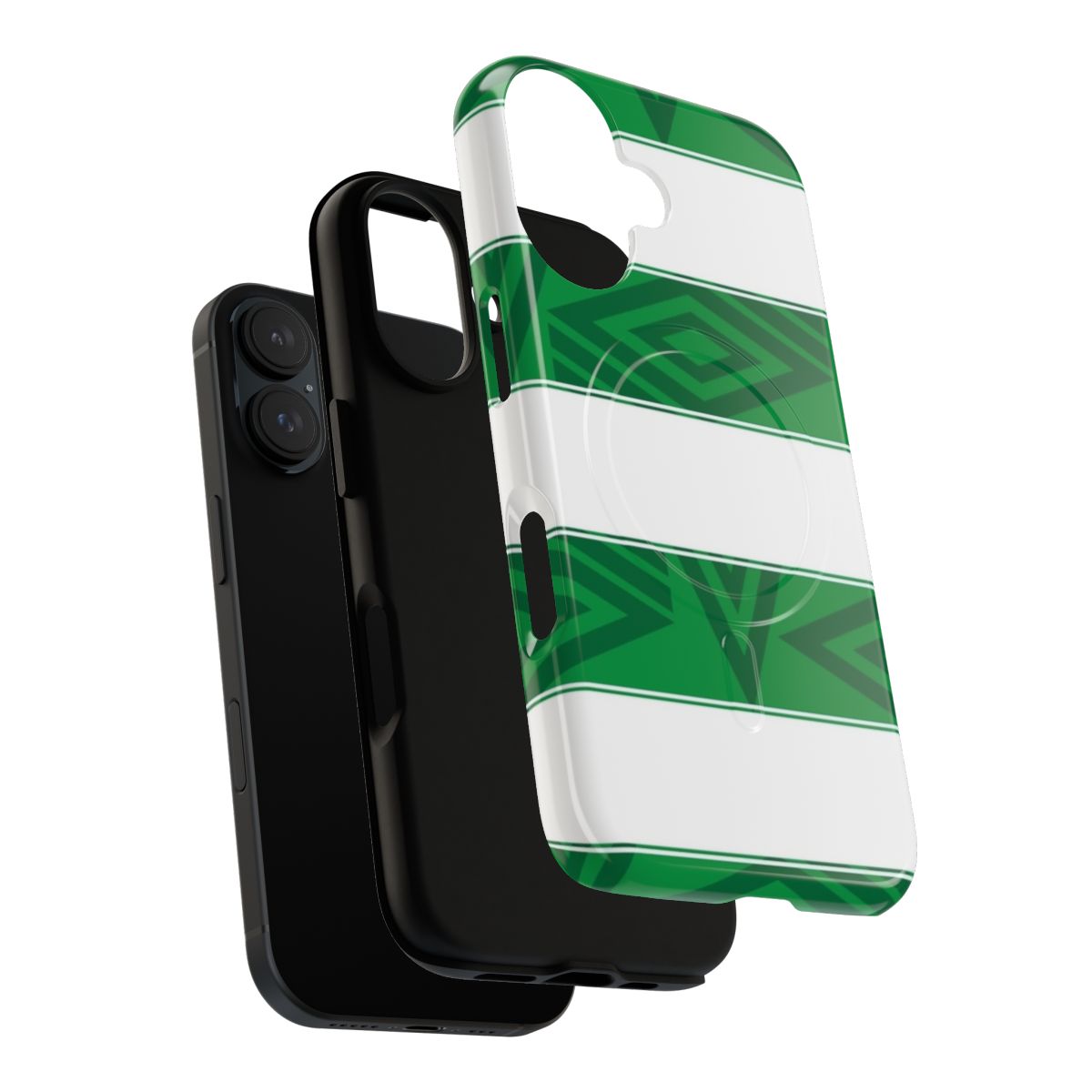 Retro Celtic Football Club Tough Phone Case with Pattern Design - Layers