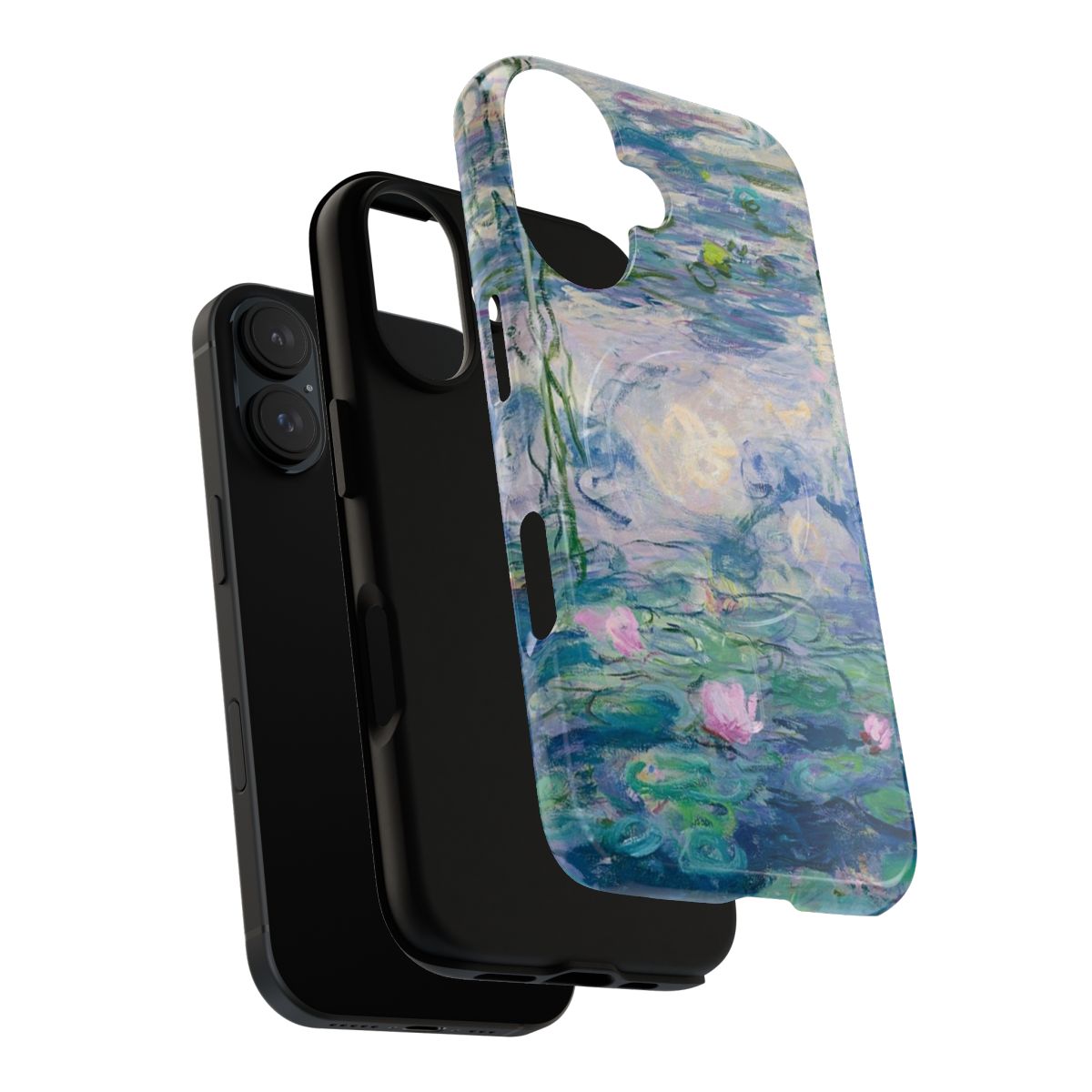 Vibrant water lily phone case with Monet's iconic impressionist artwork - Layers