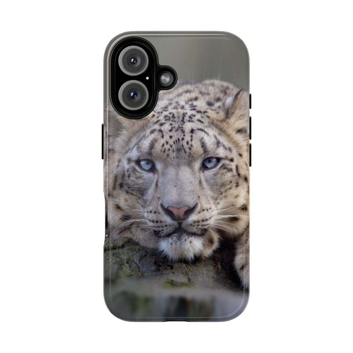 Magnetic Tough Snow Leopard iPad Case